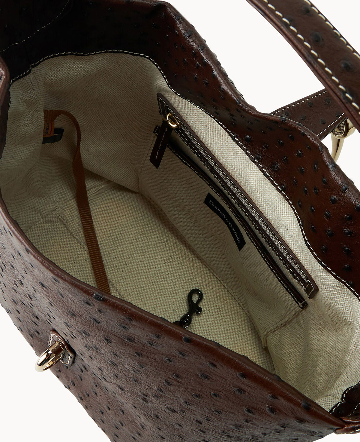 Ostrich Logo Lock Hobo
