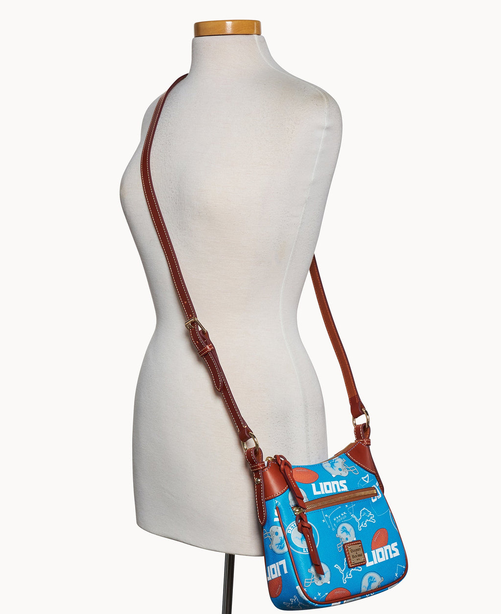 NFL Lions Front Zip Crossbody