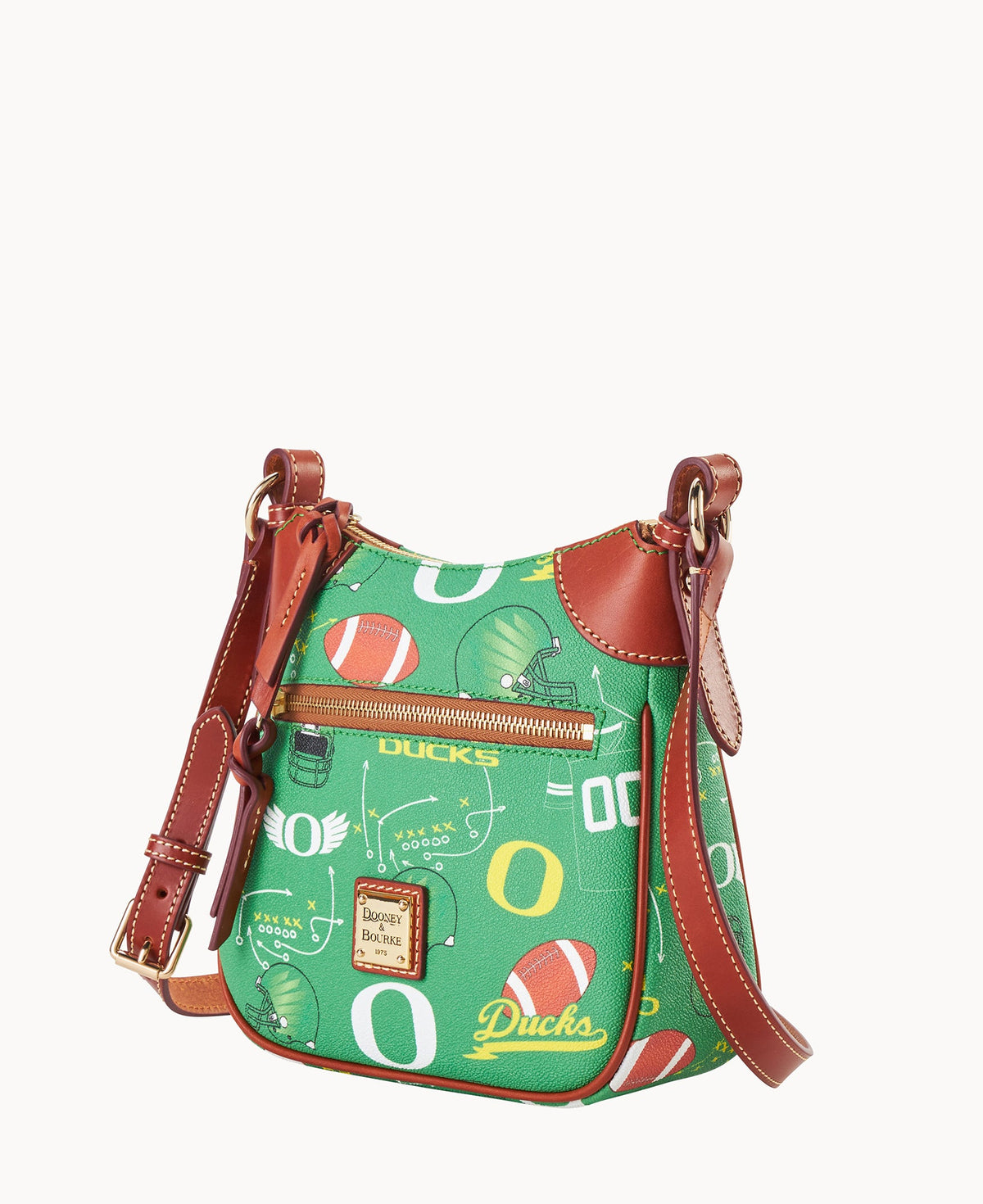 Collegiate University of Oregon Front Zip Crossbody
