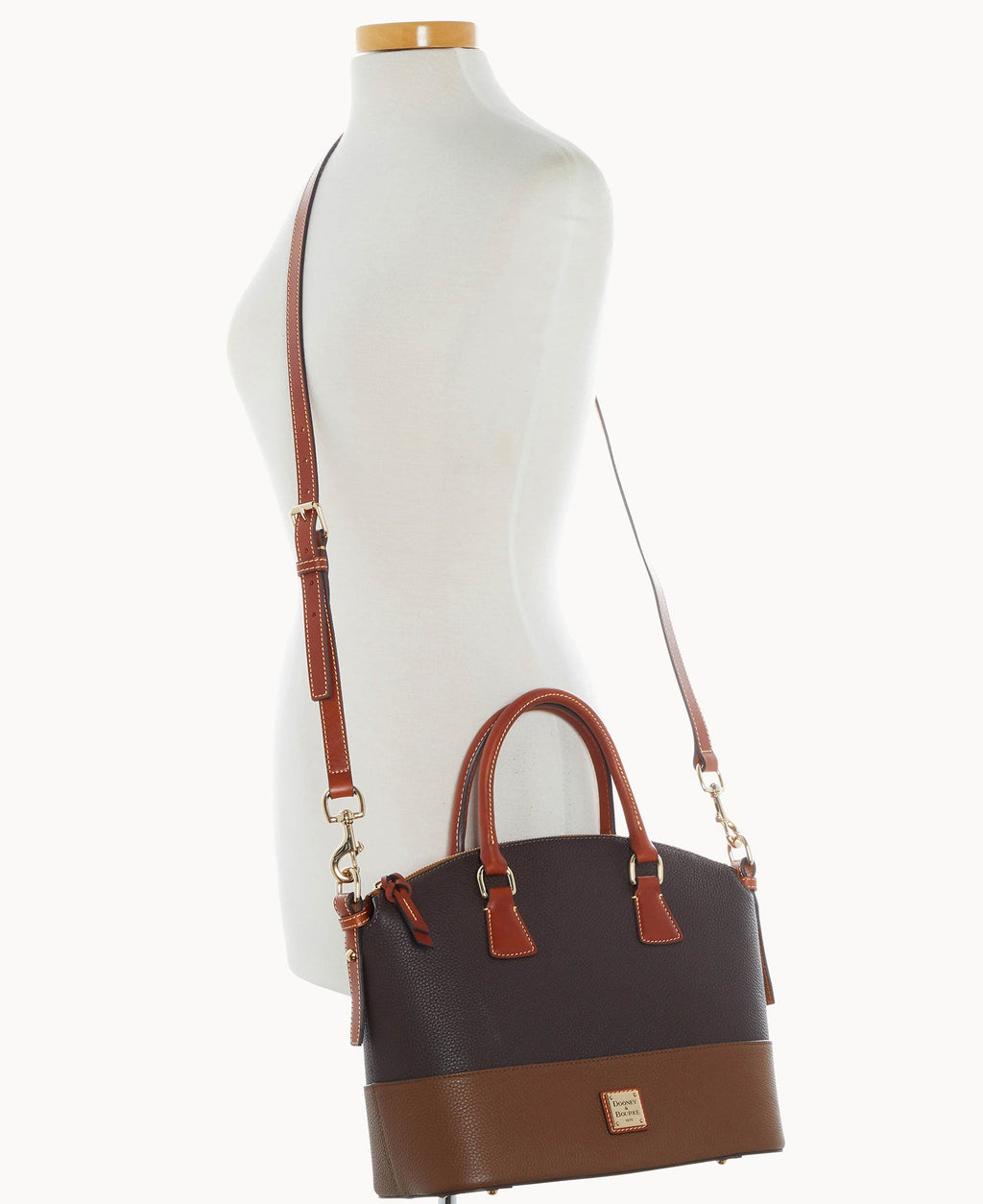 Pebble Color Block Domed Satchel