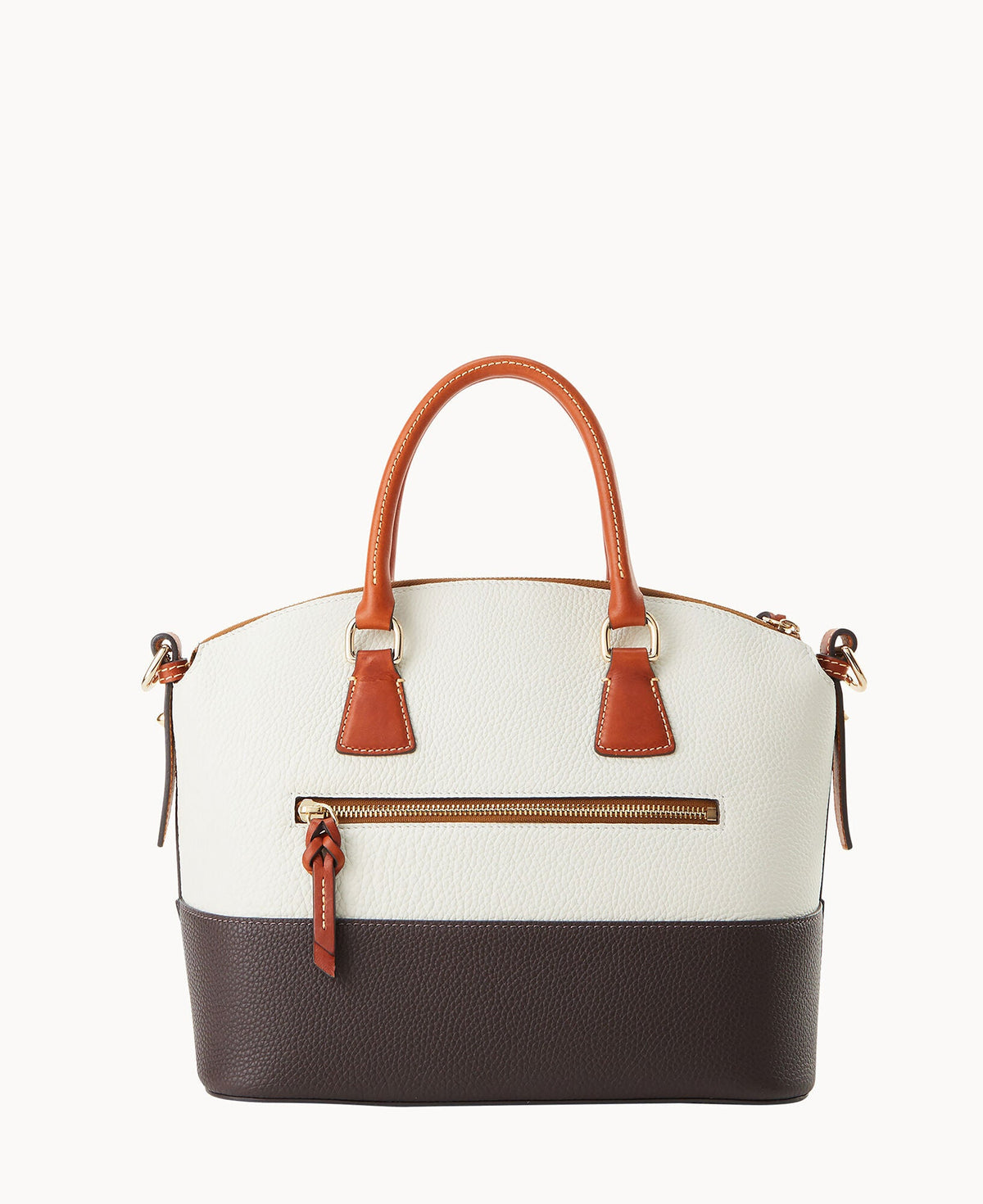 Pebble Color Block Domed Satchel