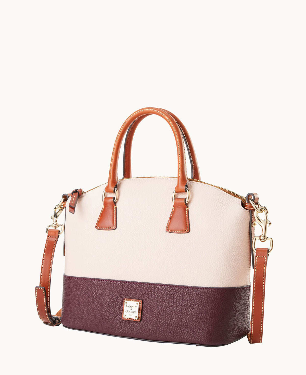 Pebble Color Block Domed Satchel