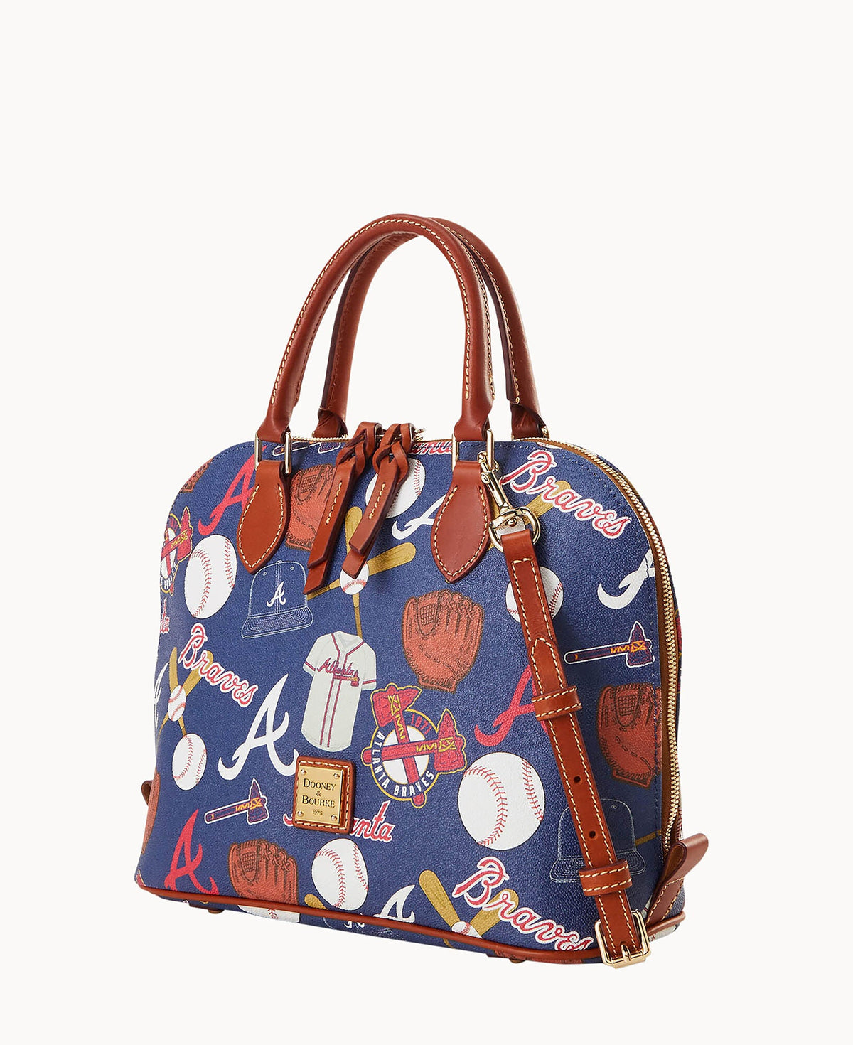 MLB Braves Zip Zip Satchel