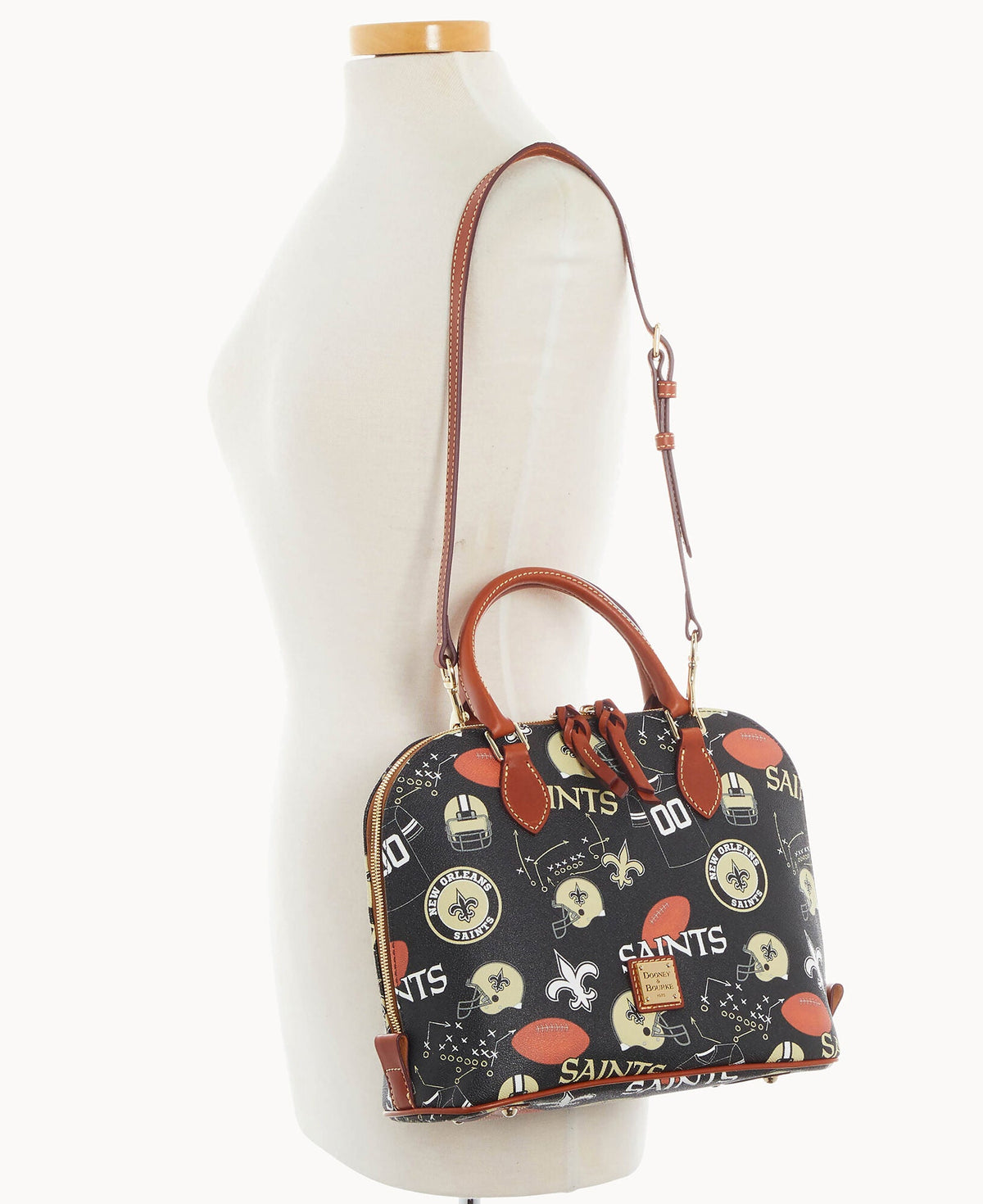 NFL Saints Zip Zip Satchel