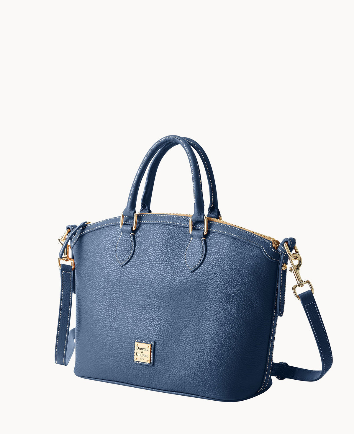 Lucca Leather Domed Satchel