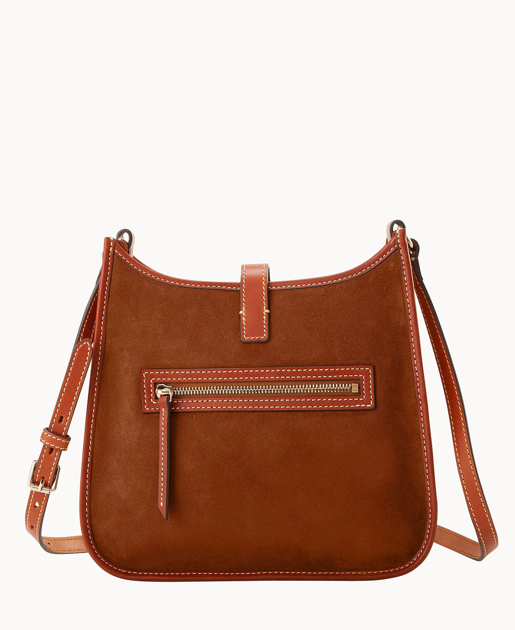 Suede Messenger Crossbody