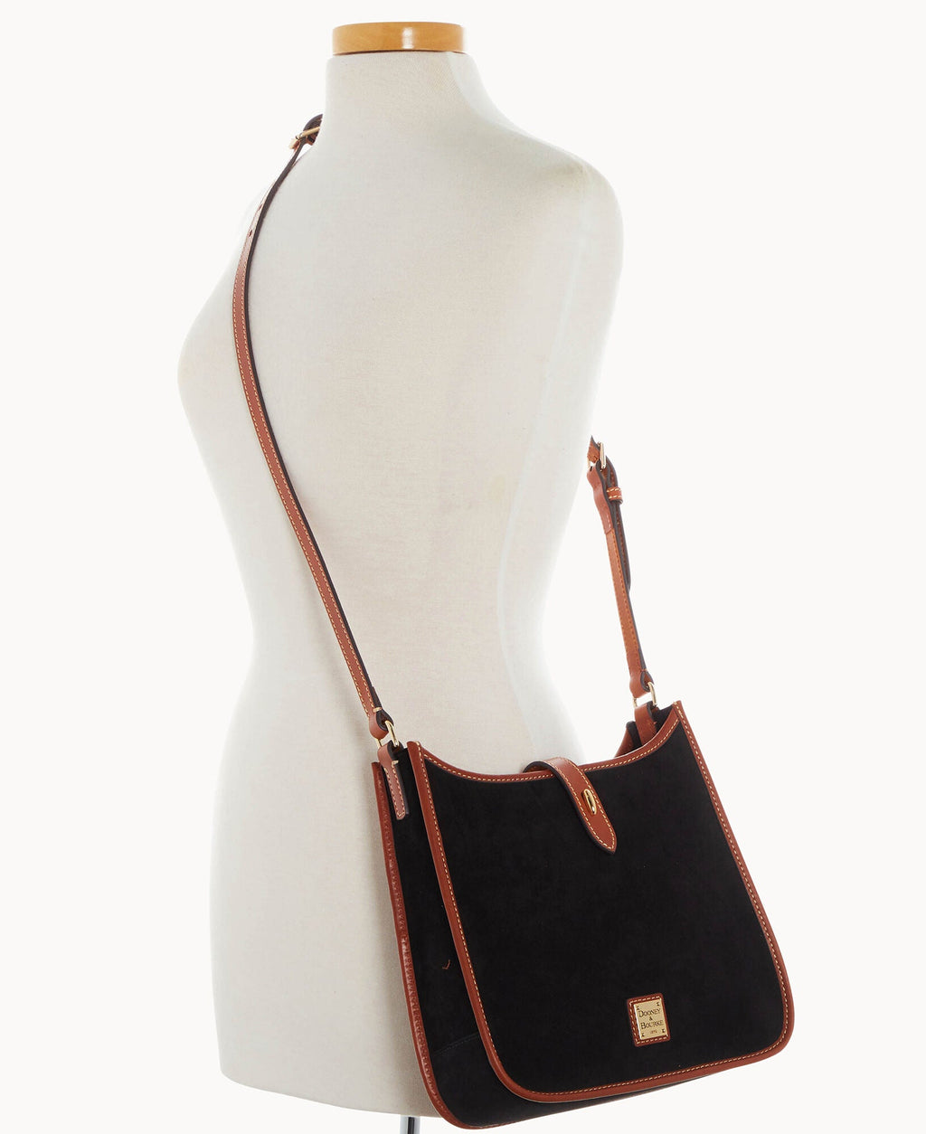 Suede Messenger Crossbody