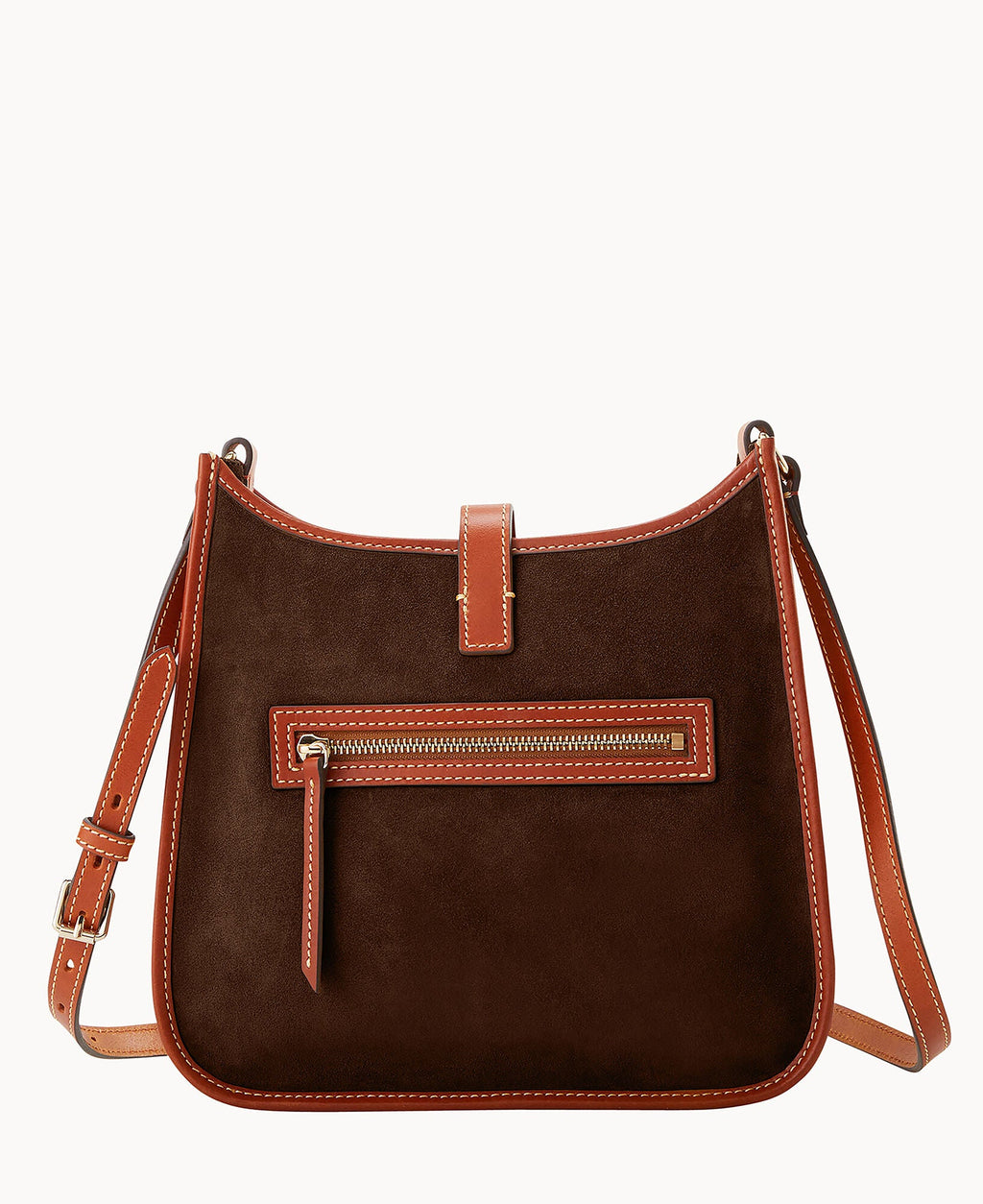 Suede Messenger Crossbody