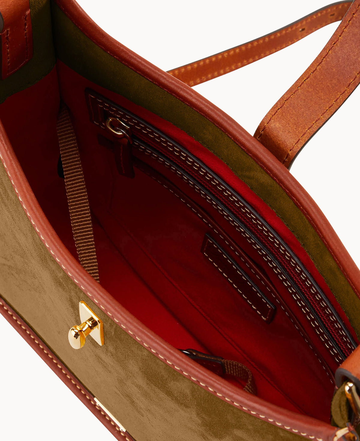 Suede Messenger Crossbody