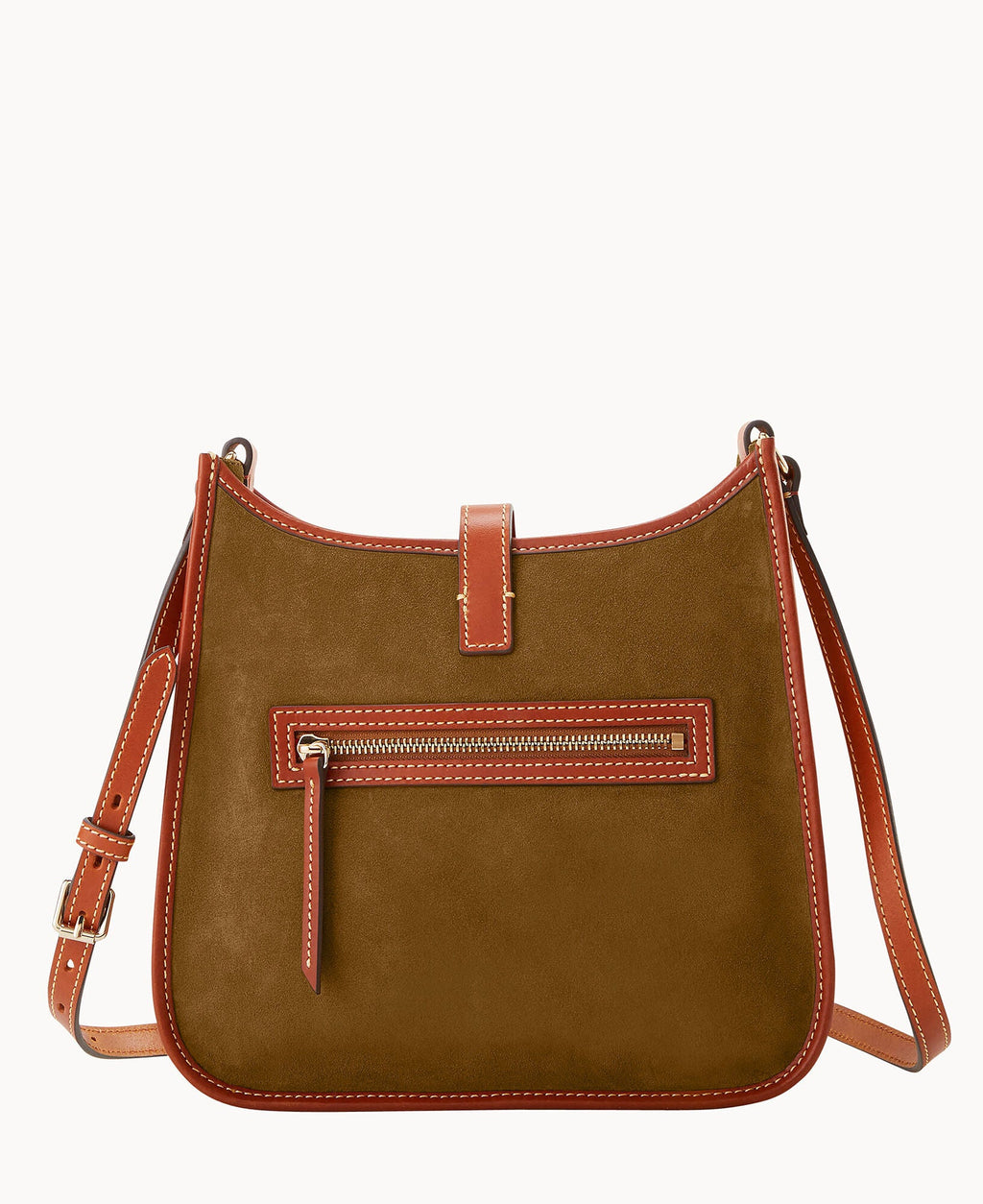Suede Messenger Crossbody