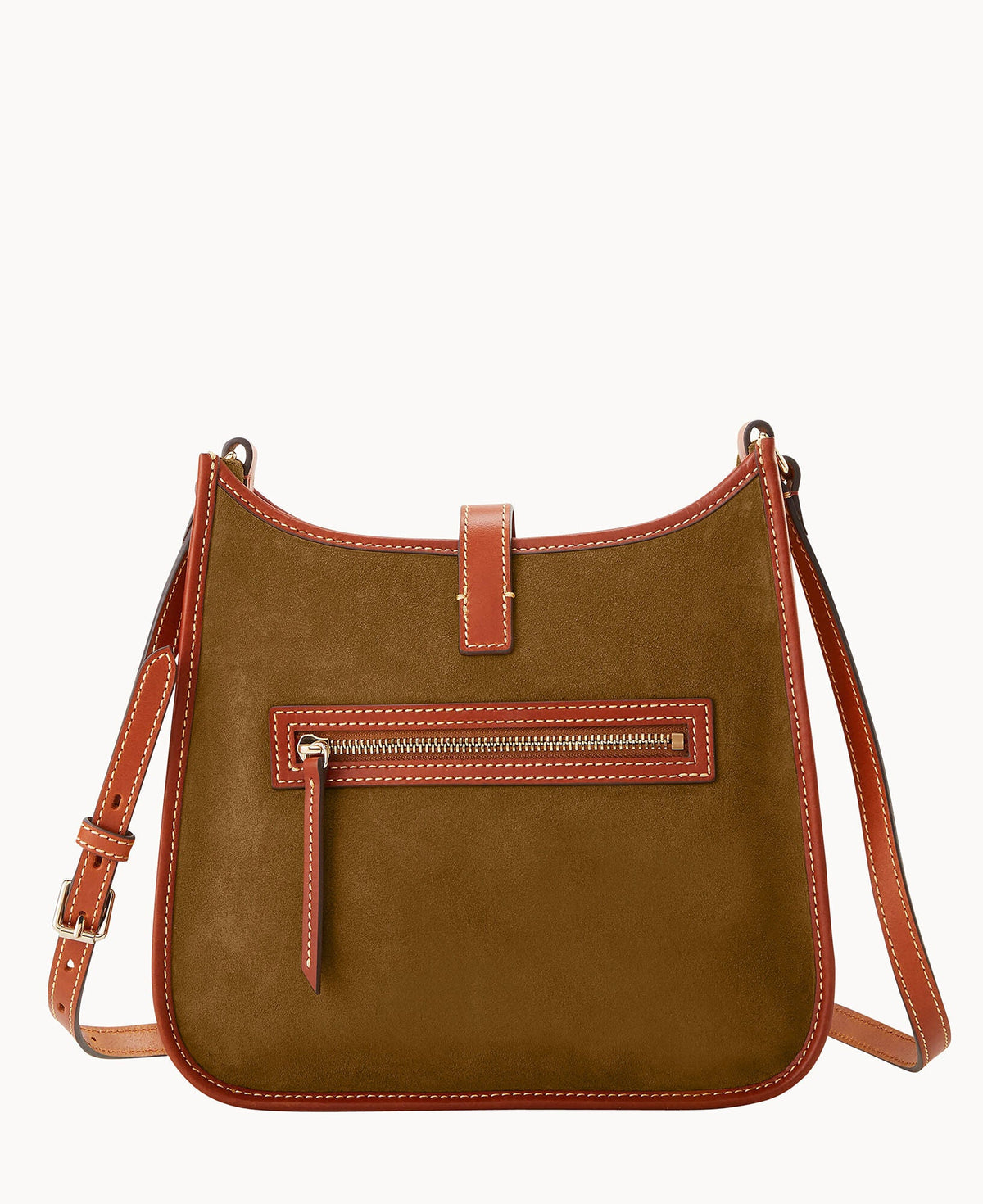 Suede Messenger Crossbody