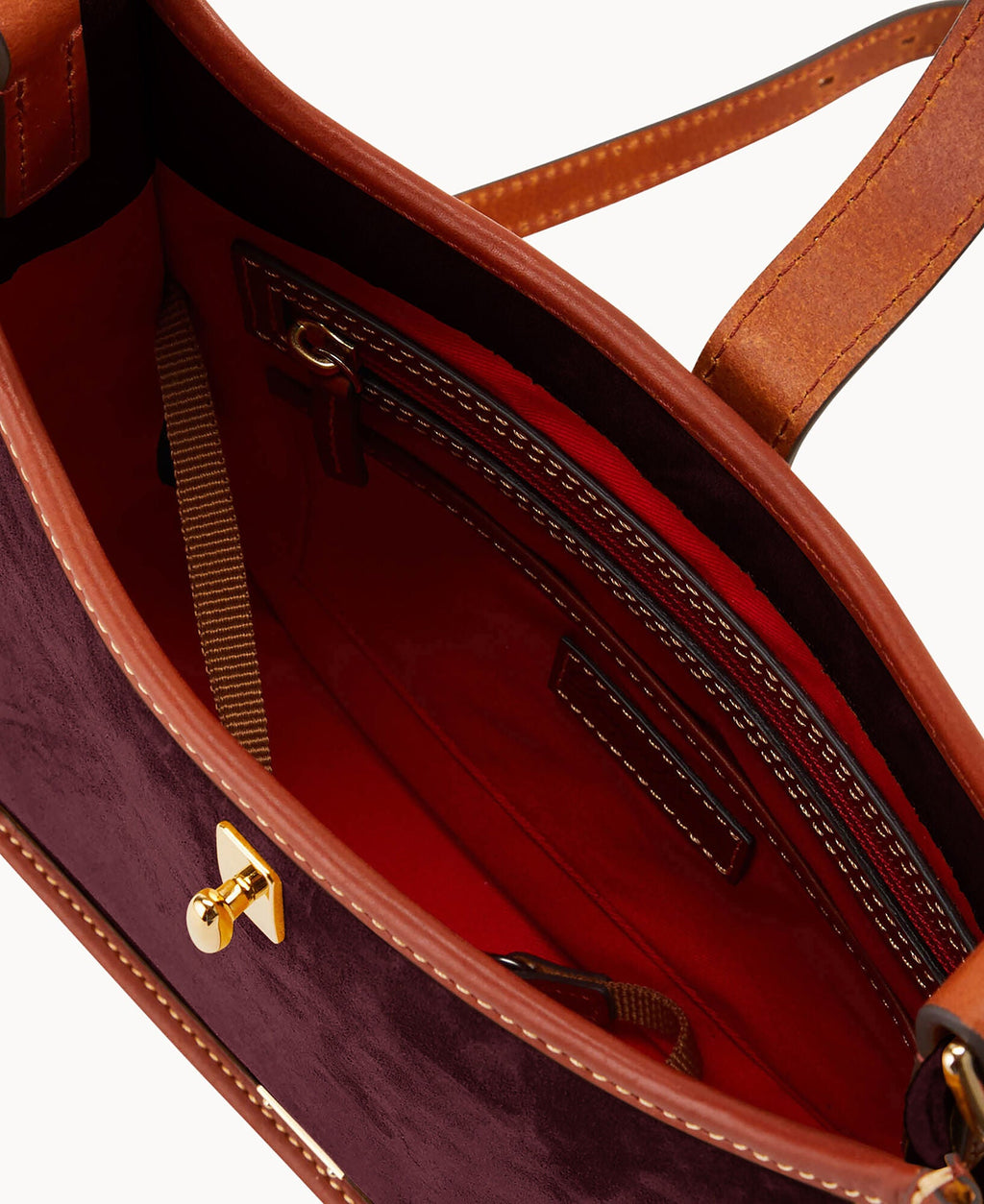 Suede Messenger Crossbody