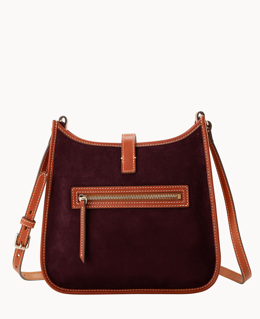 Suede Messenger Crossbody