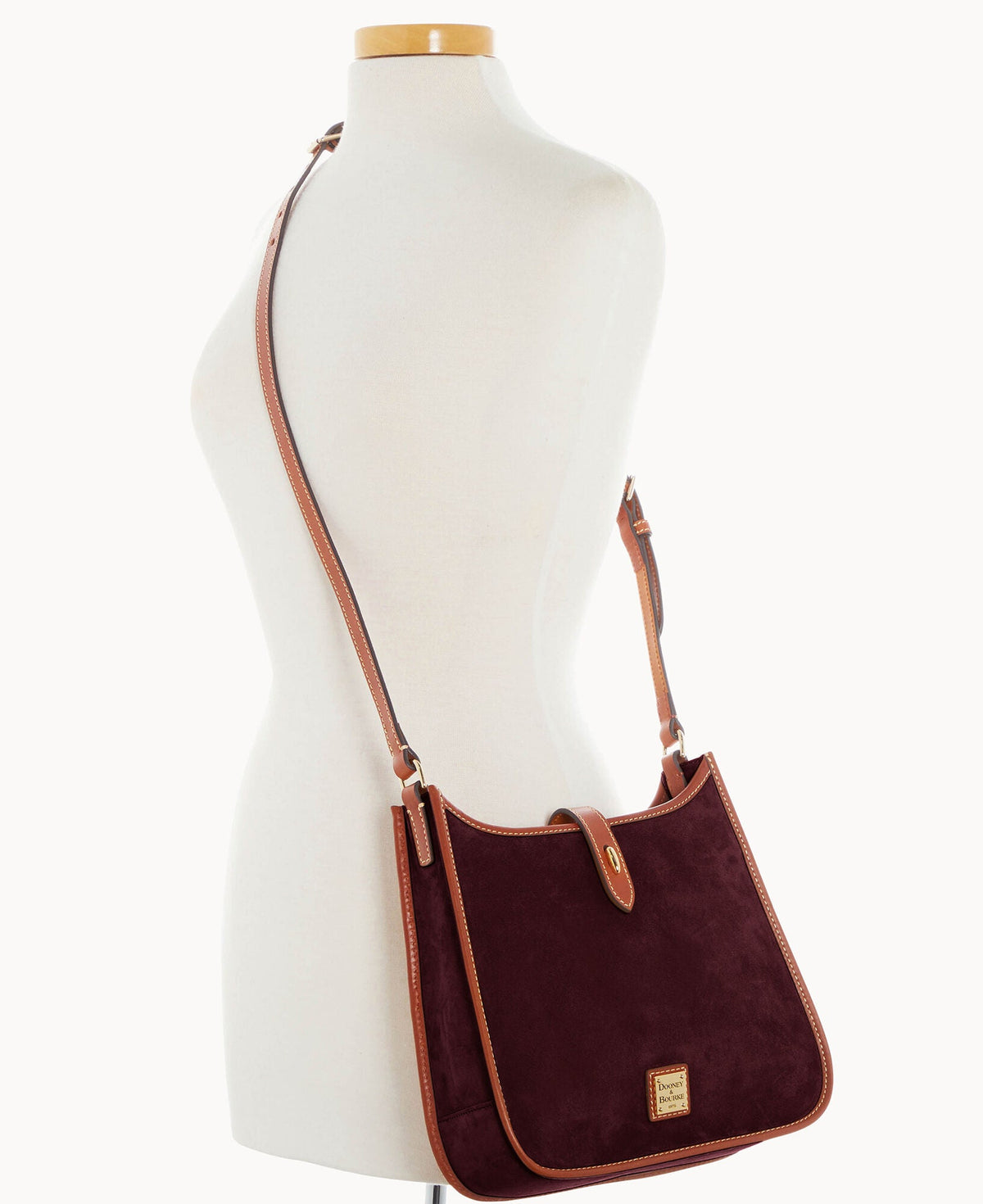 Suede Messenger Crossbody