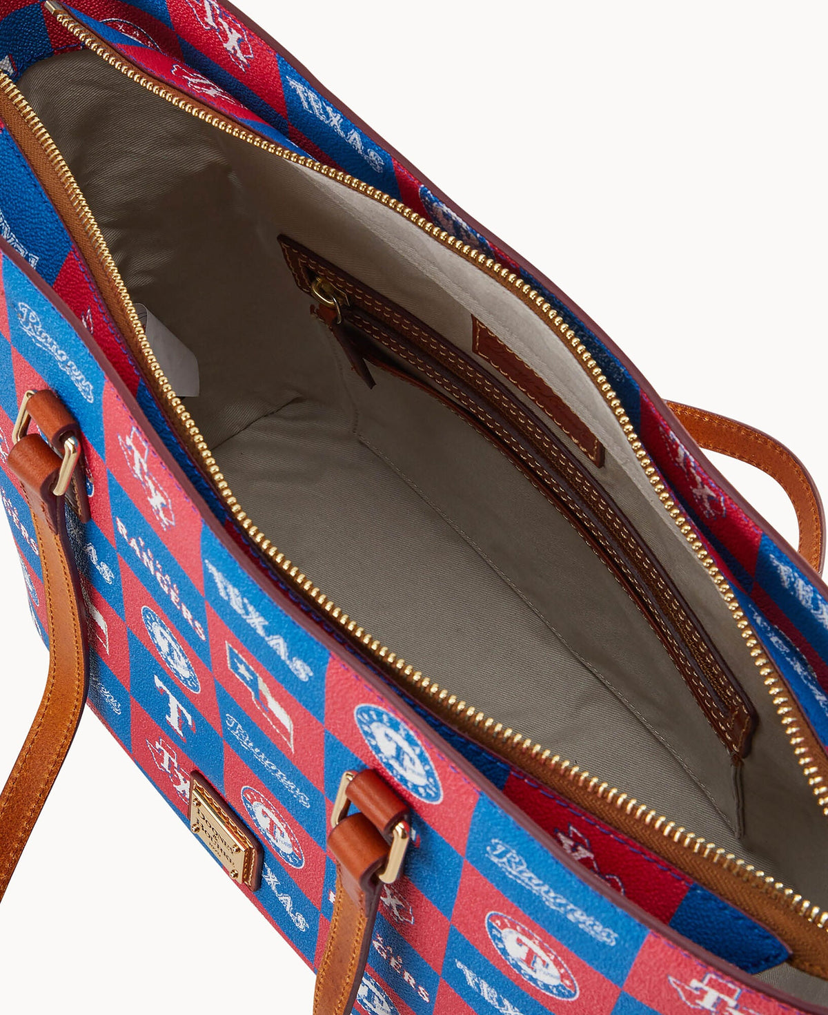 MLB Rangers Zip Tote