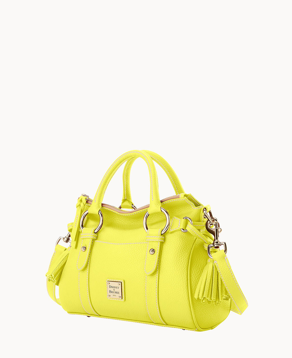 Lucca Leather Satchel With Pocket