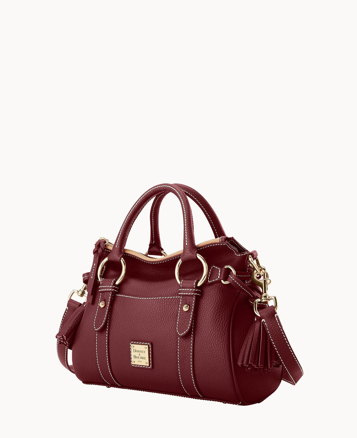 Lucca Leather Satchel With Pocket
