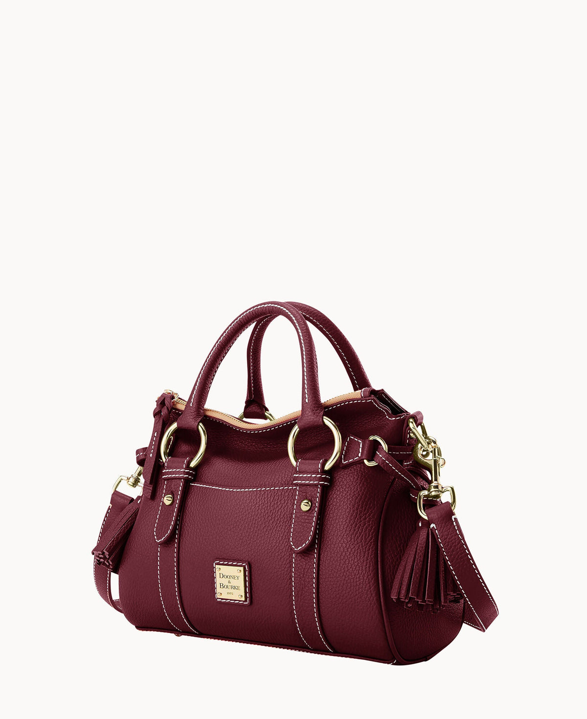 Lucca Leather Satchel With Pocket