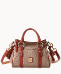Ostrich Satchel With Pocket