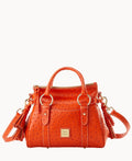 Ostrich Satchel With Pocket