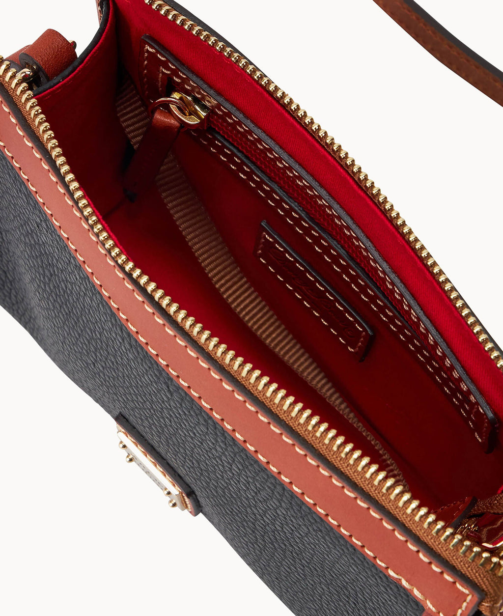 Pebble Grain Small East West Crossbody