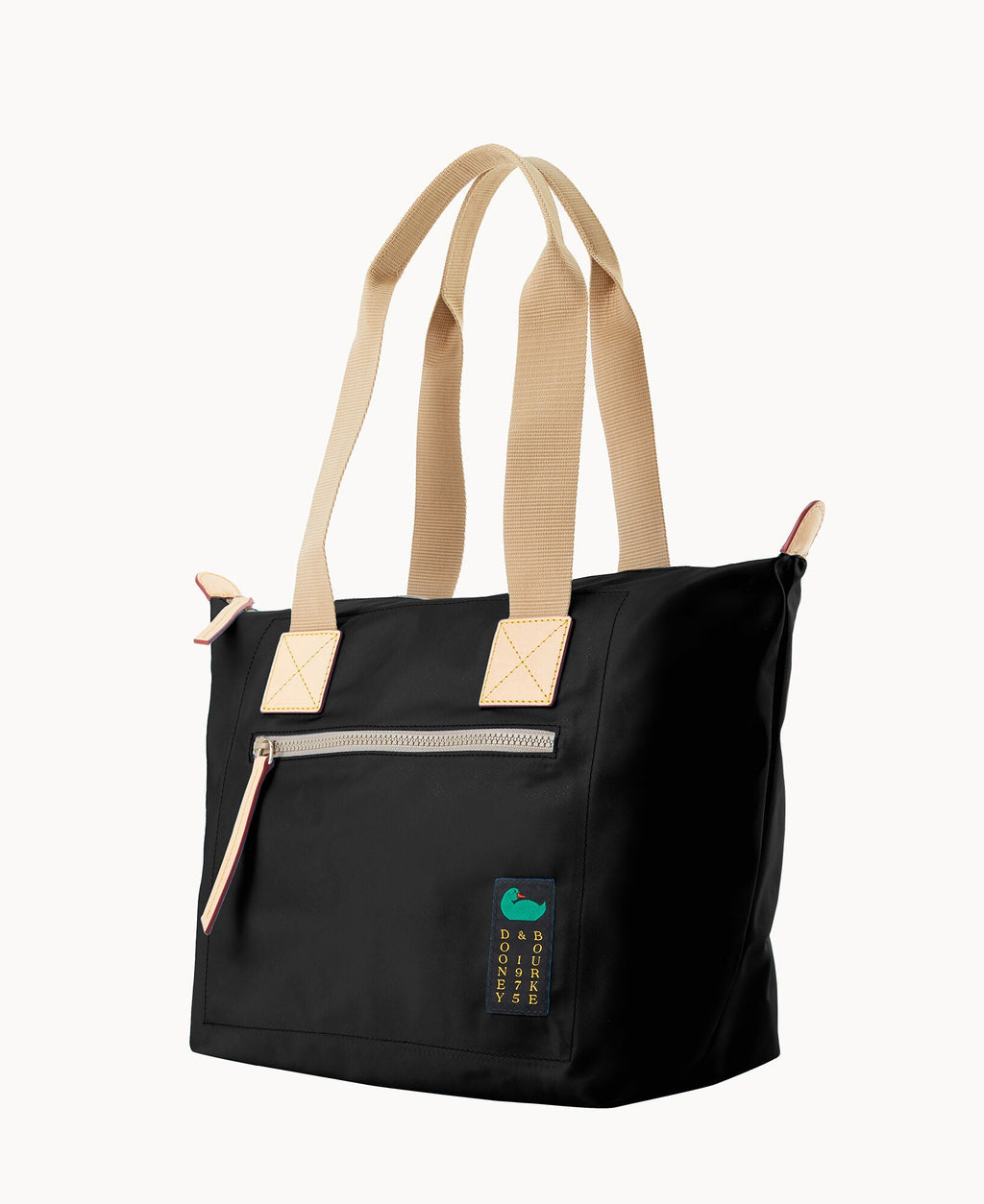 Nylon Front Zip Tote