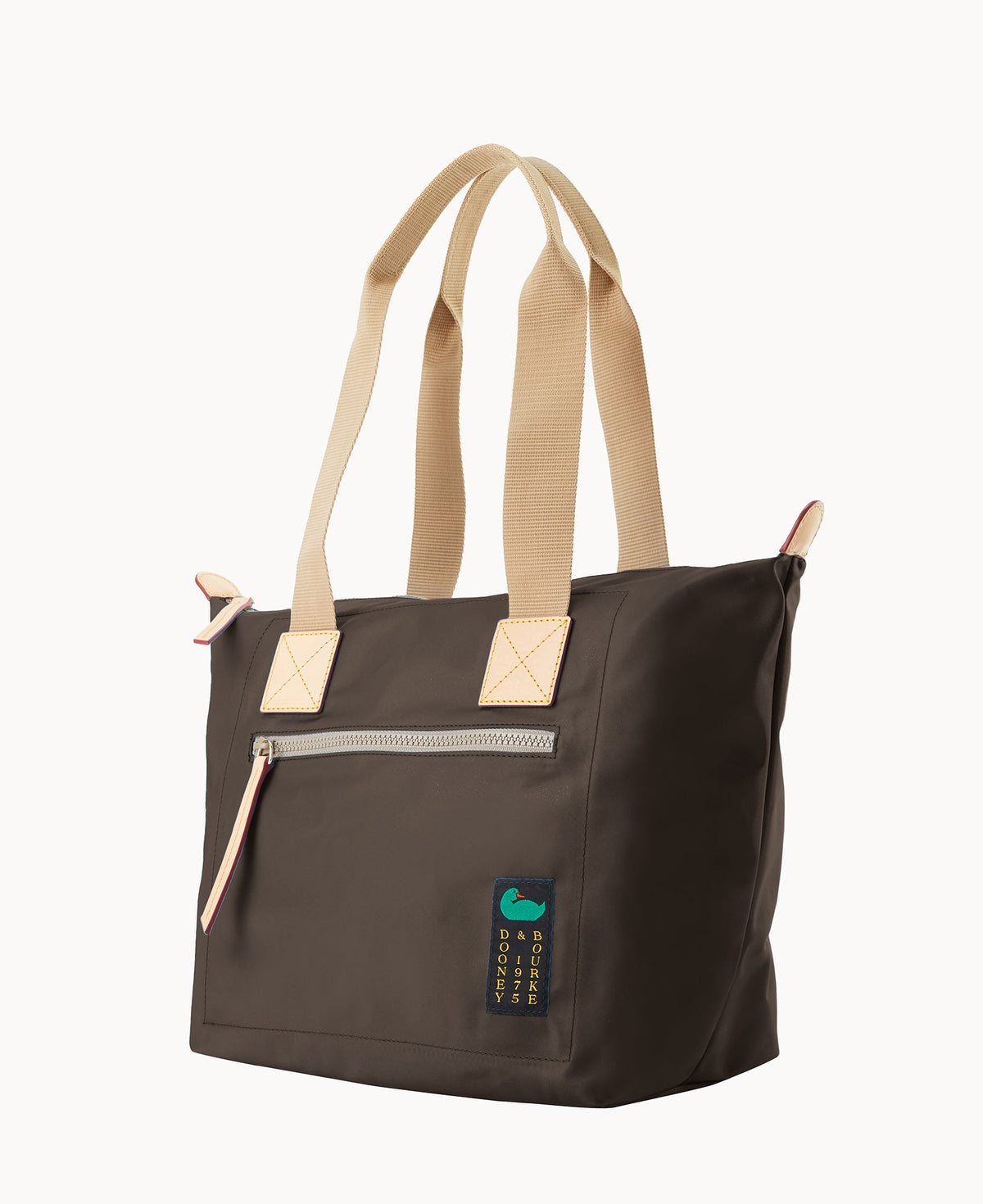 Nylon Front Zip Tote