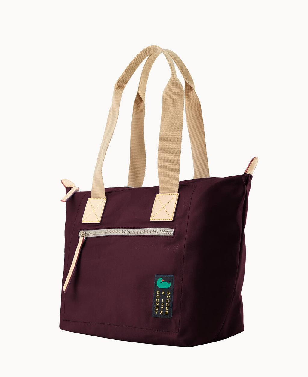 Nylon Front Zip Tote