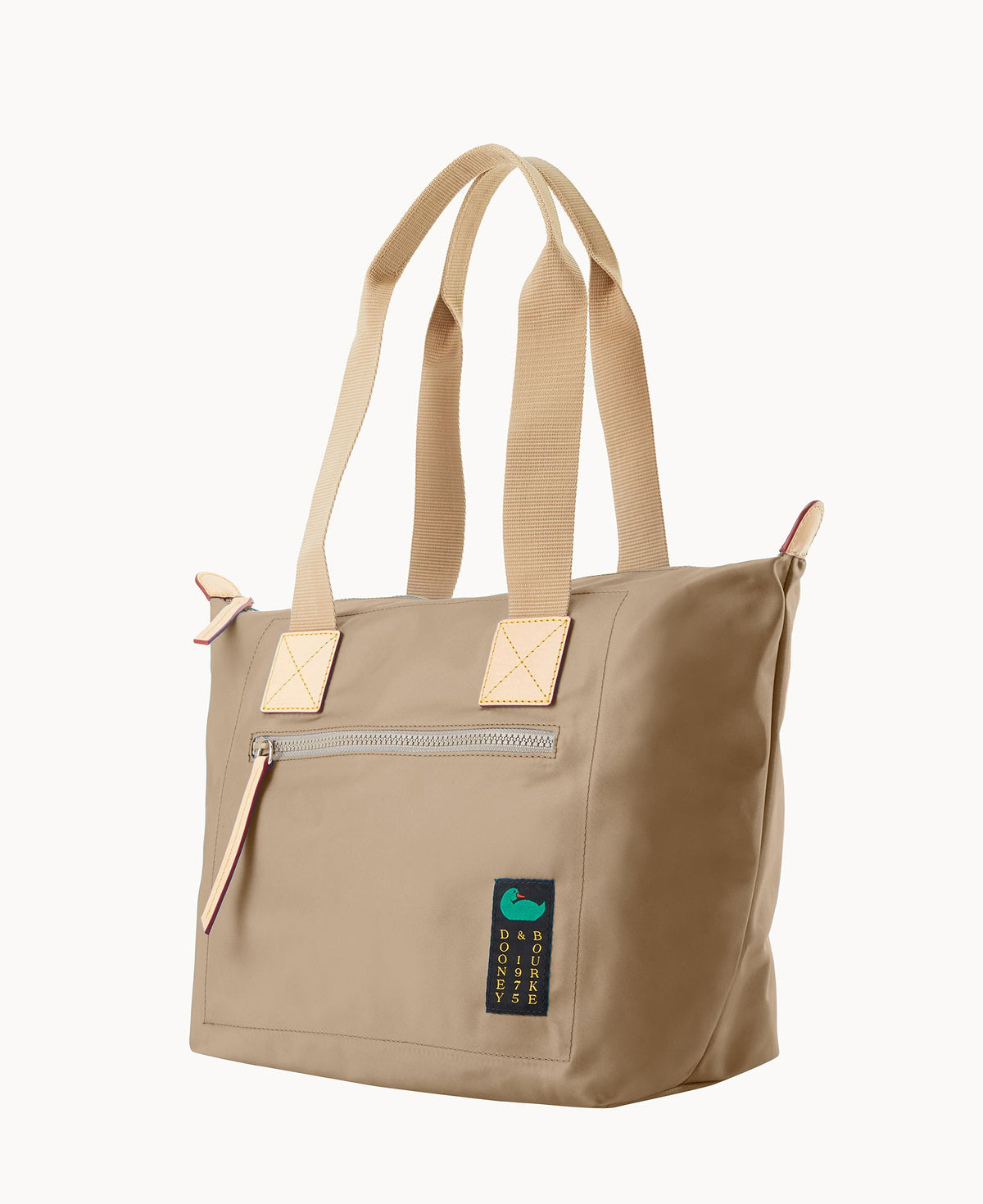 Nylon Front Zip Tote