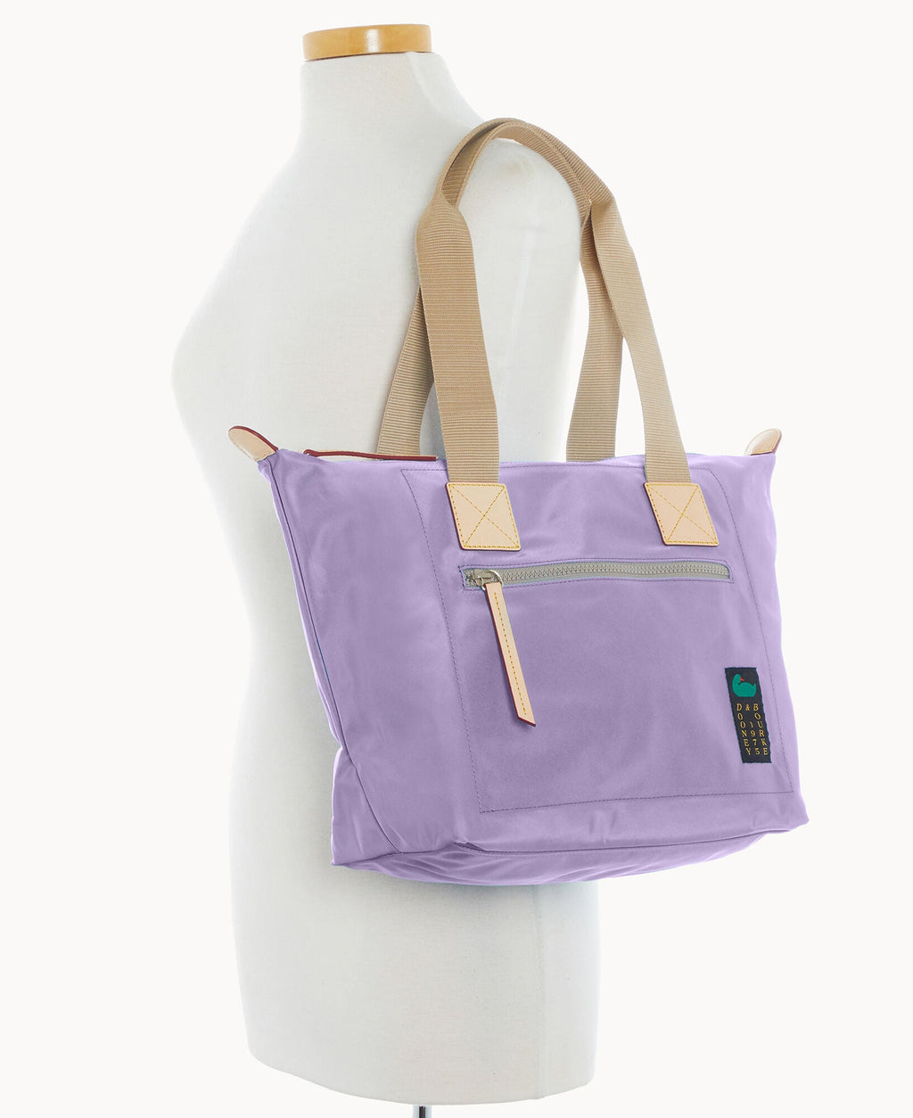Nylon Front Zip Tote