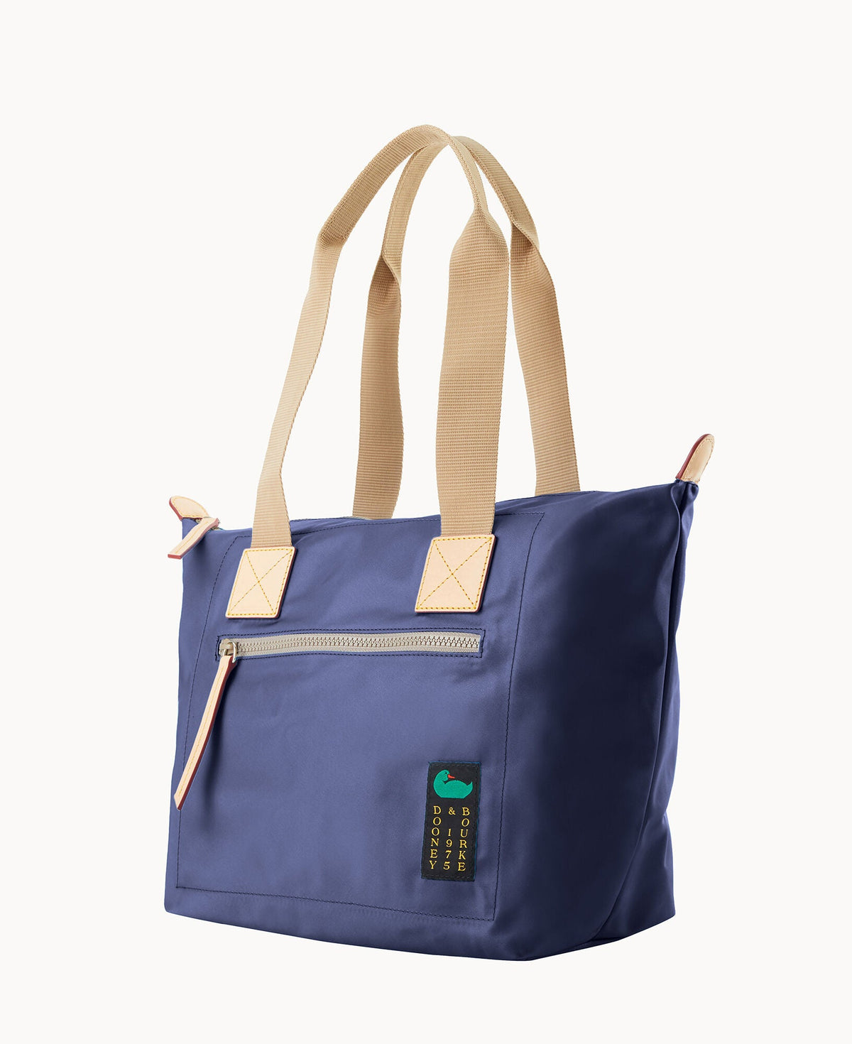 Nylon Front Zip Tote