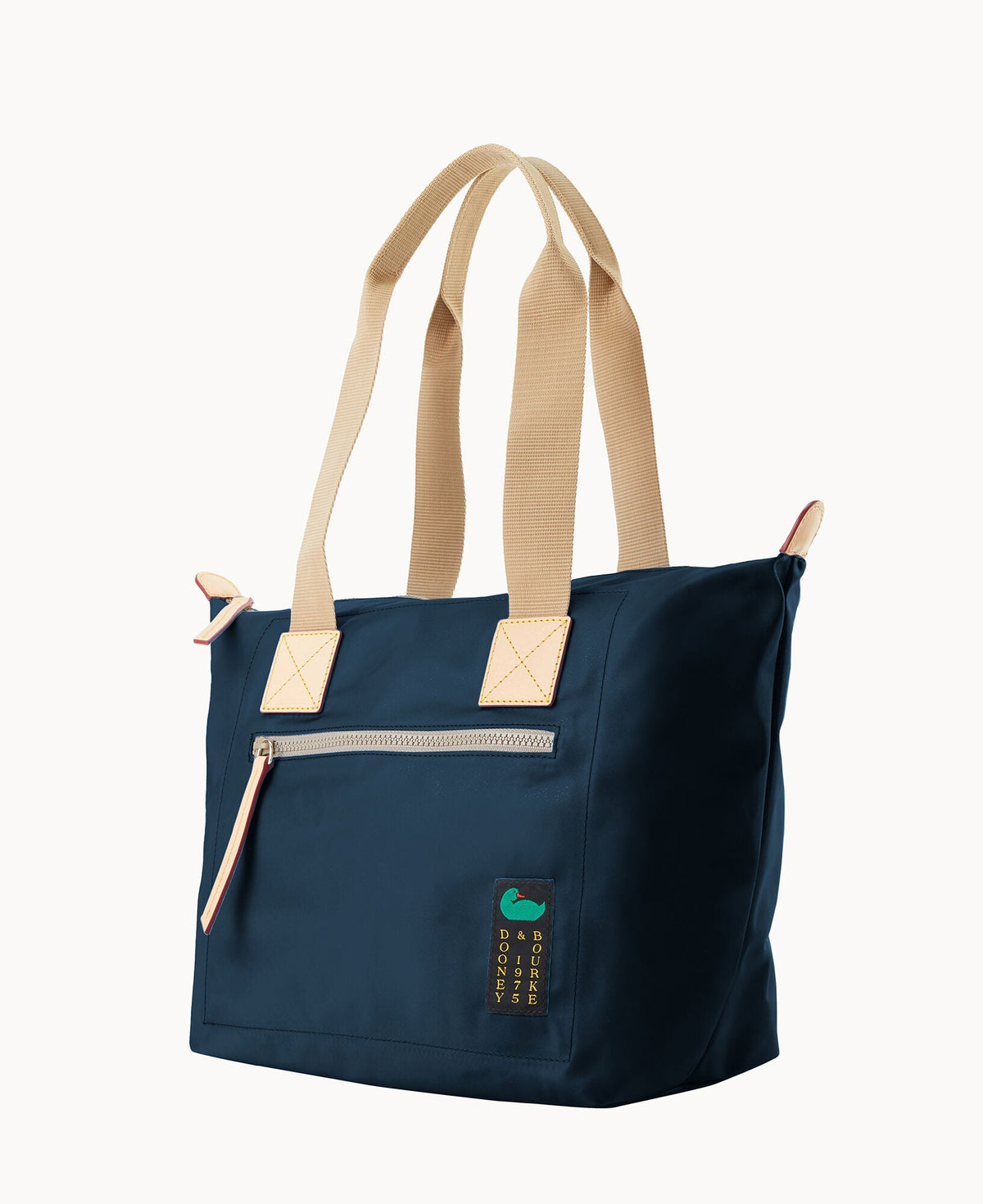 Nylon Front Zip Tote