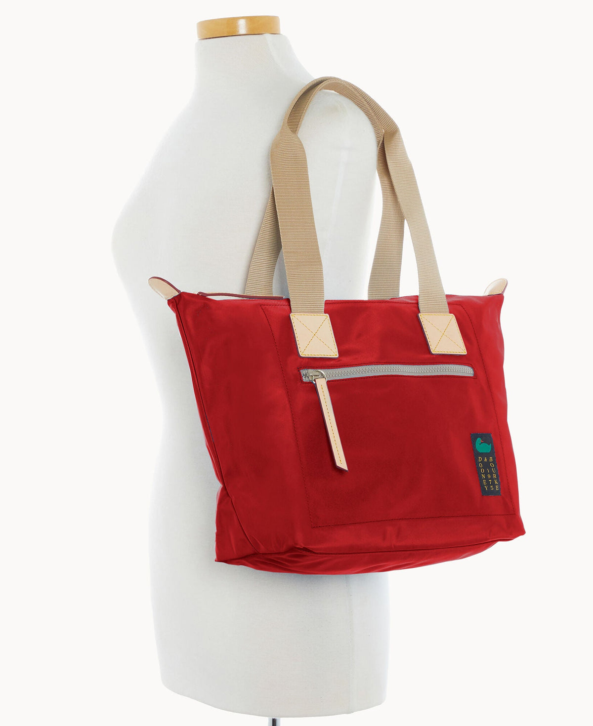 Nylon Front Zip Tote