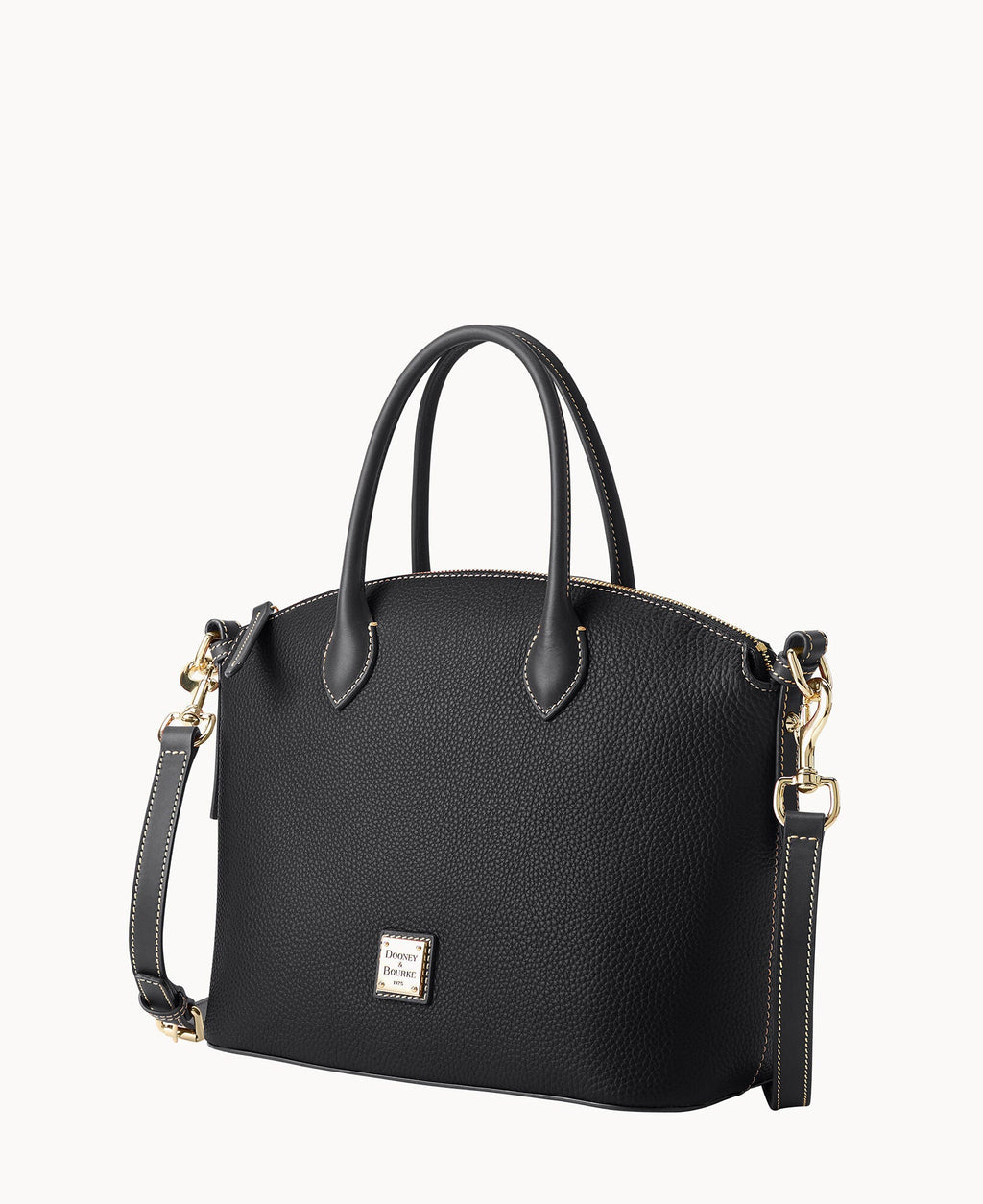 Pebble Grain Domed Satchel