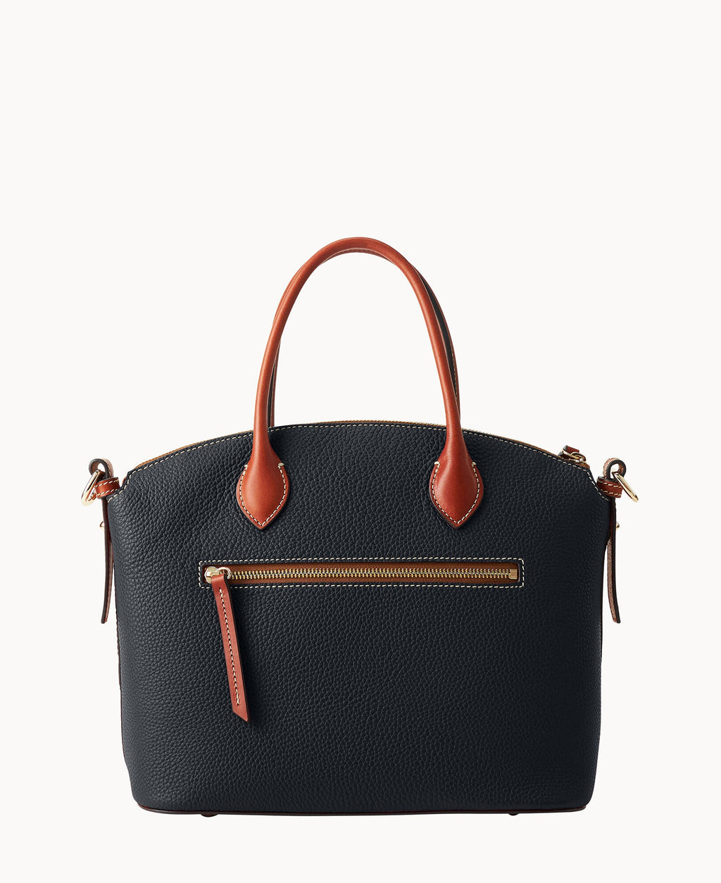 Pebble Grain Domed Satchel