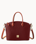 Pebble Grain Domed Satchel