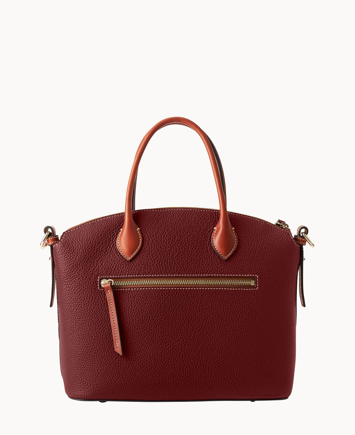Pebble Grain Domed Satchel