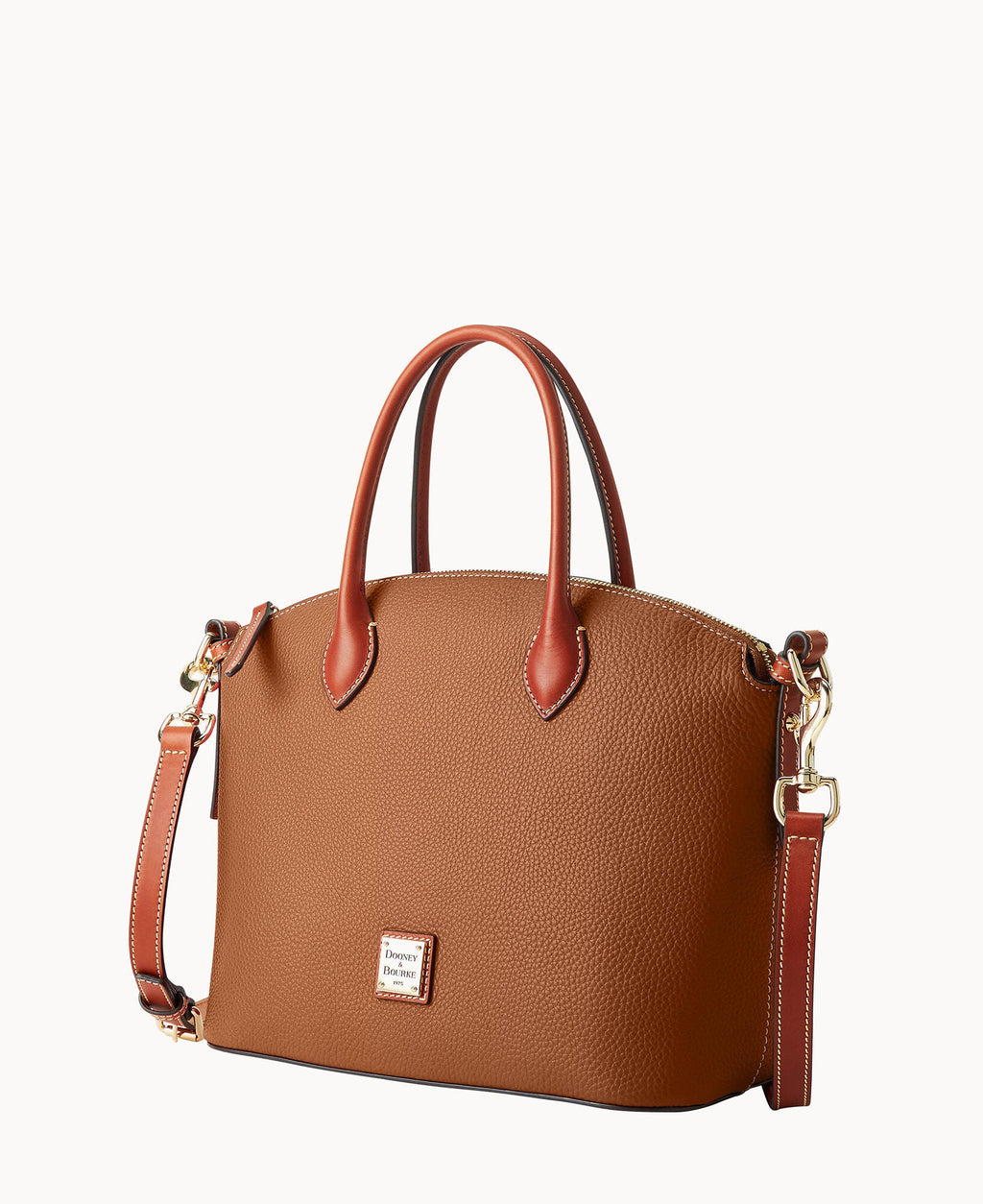 Pebble Grain Domed Satchel