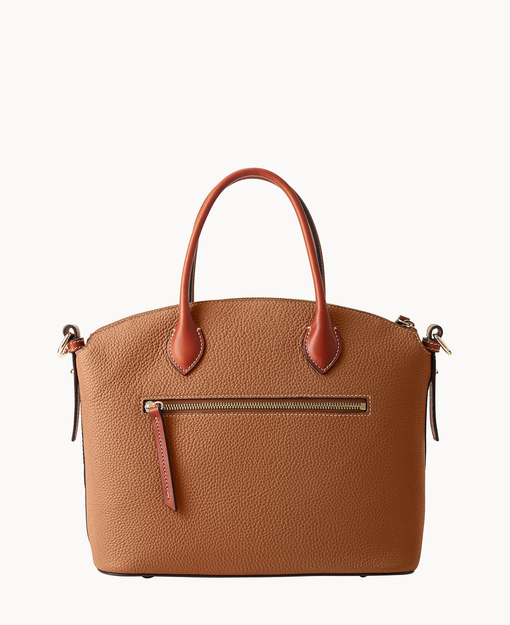 Pebble Grain Domed Satchel