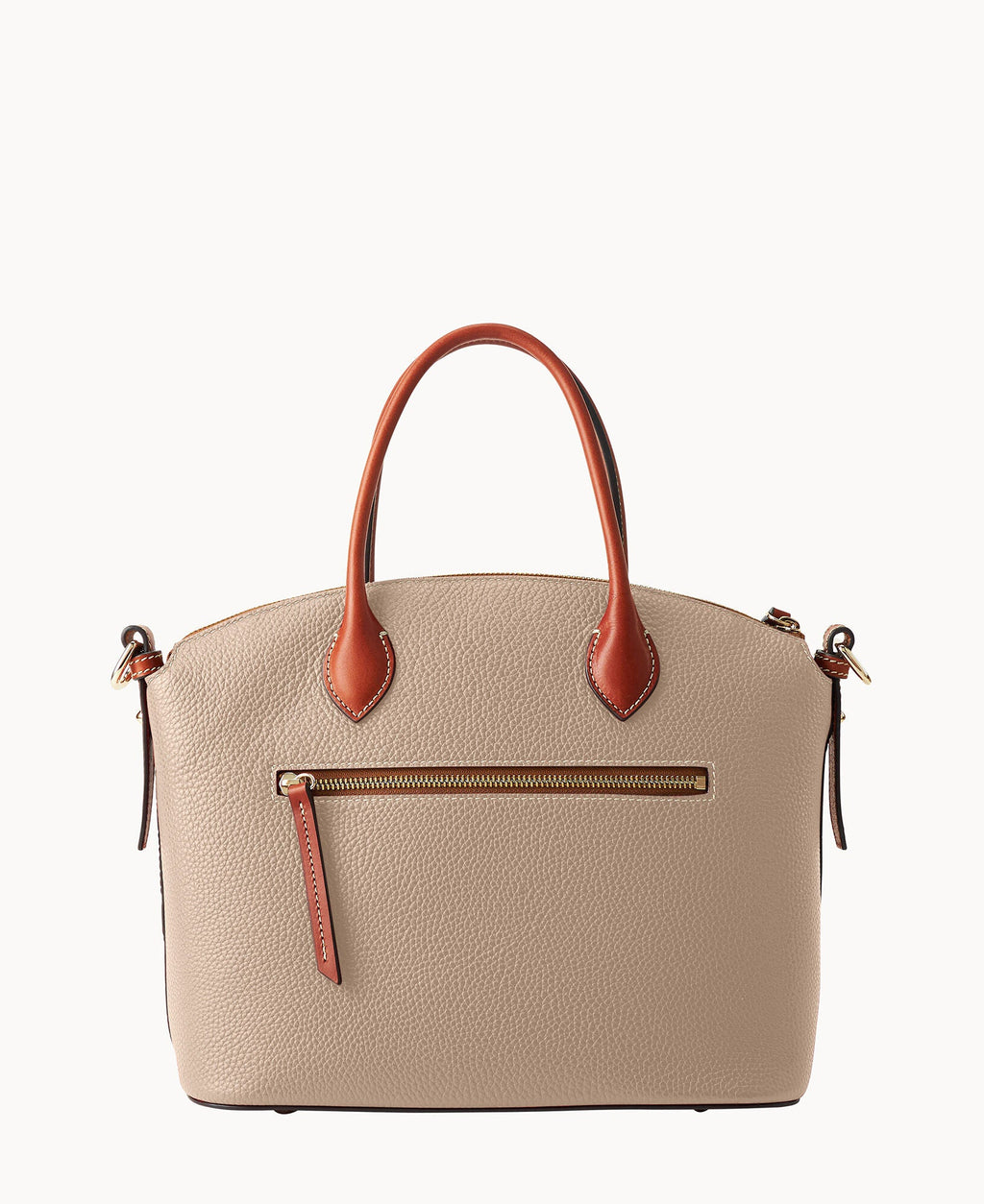 Pebble Grain Domed Satchel