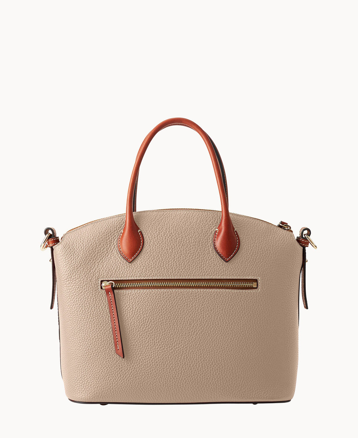 Pebble Grain Domed Satchel