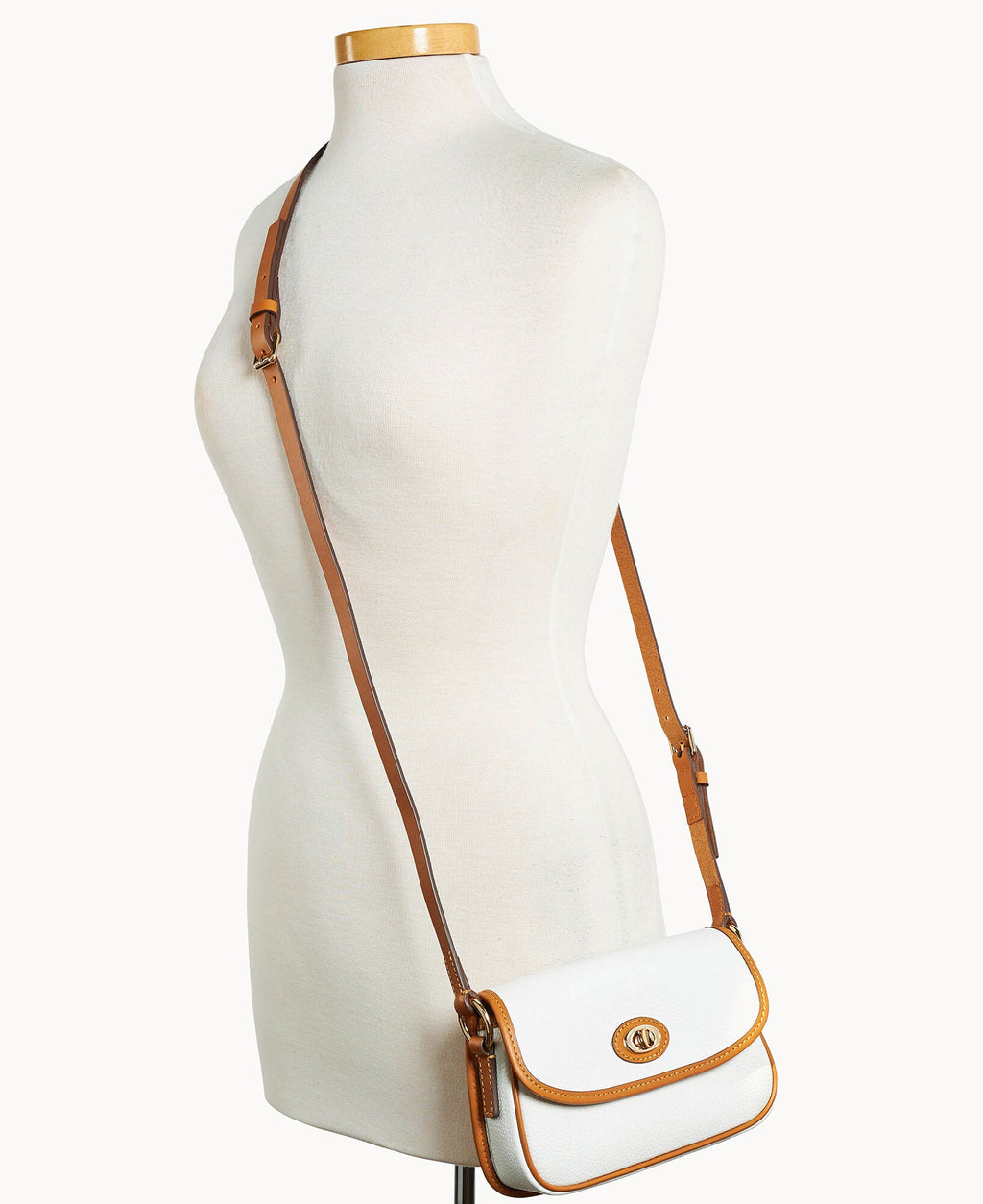 Pebble Grain Turnlock Crossbody 22