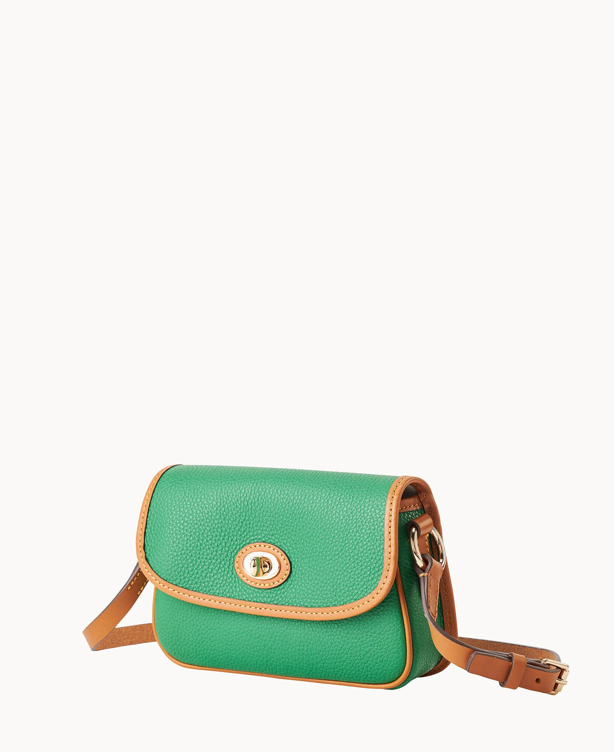 Pebble Grain Turnlock Crossbody 22