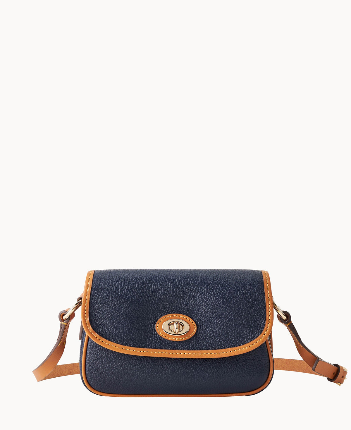 Pebble Grain Turnlock Crossbody 22