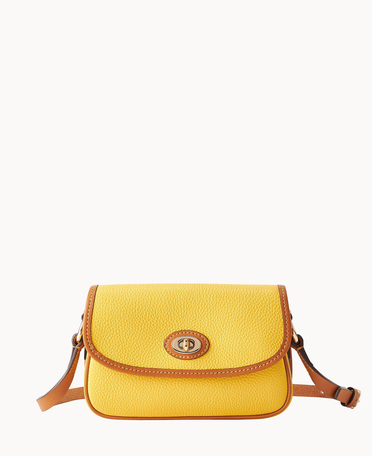 Pebble Grain Turnlock Crossbody 22