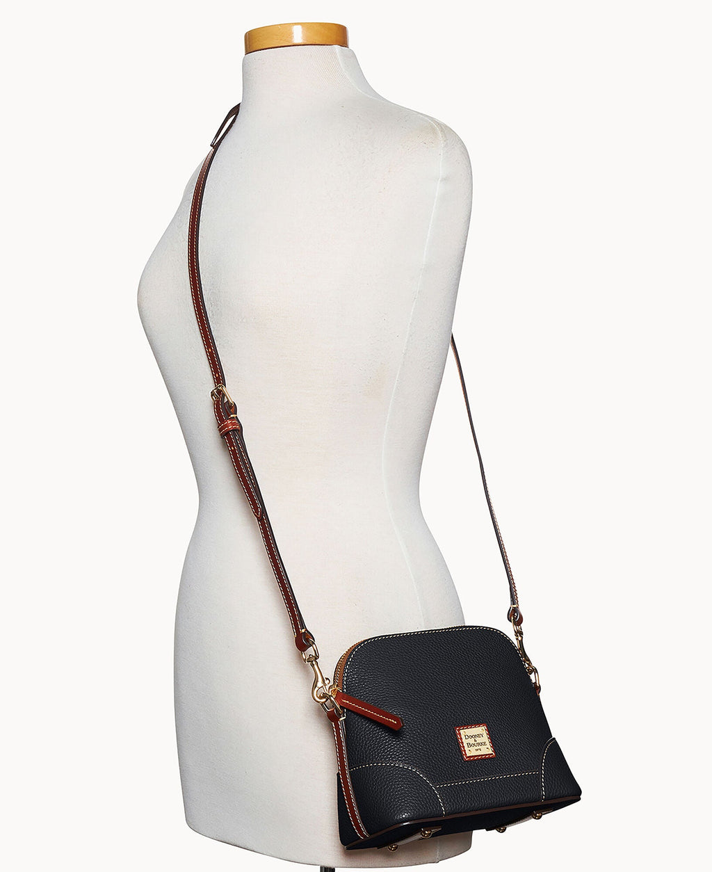 Pebble Grain Small Domed Crossbody