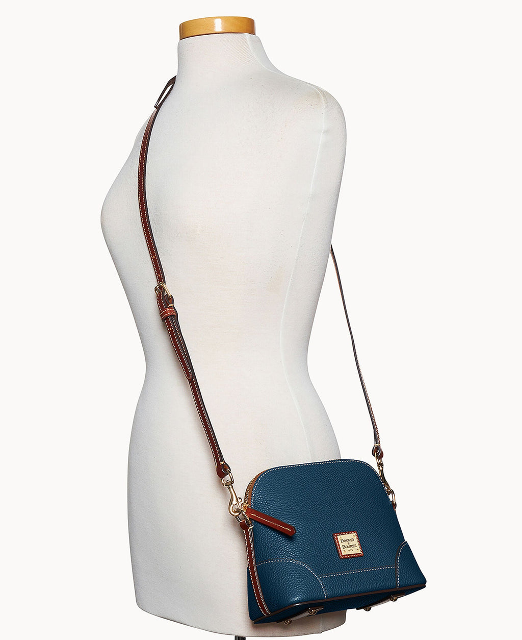 Pebble Grain Small Domed Crossbody