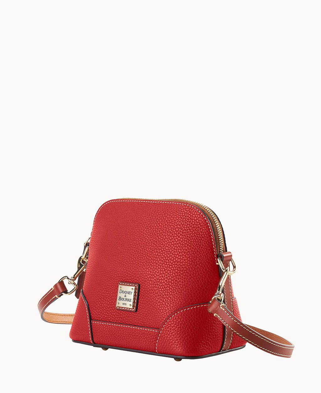 Pebble Grain Small Domed Crossbody