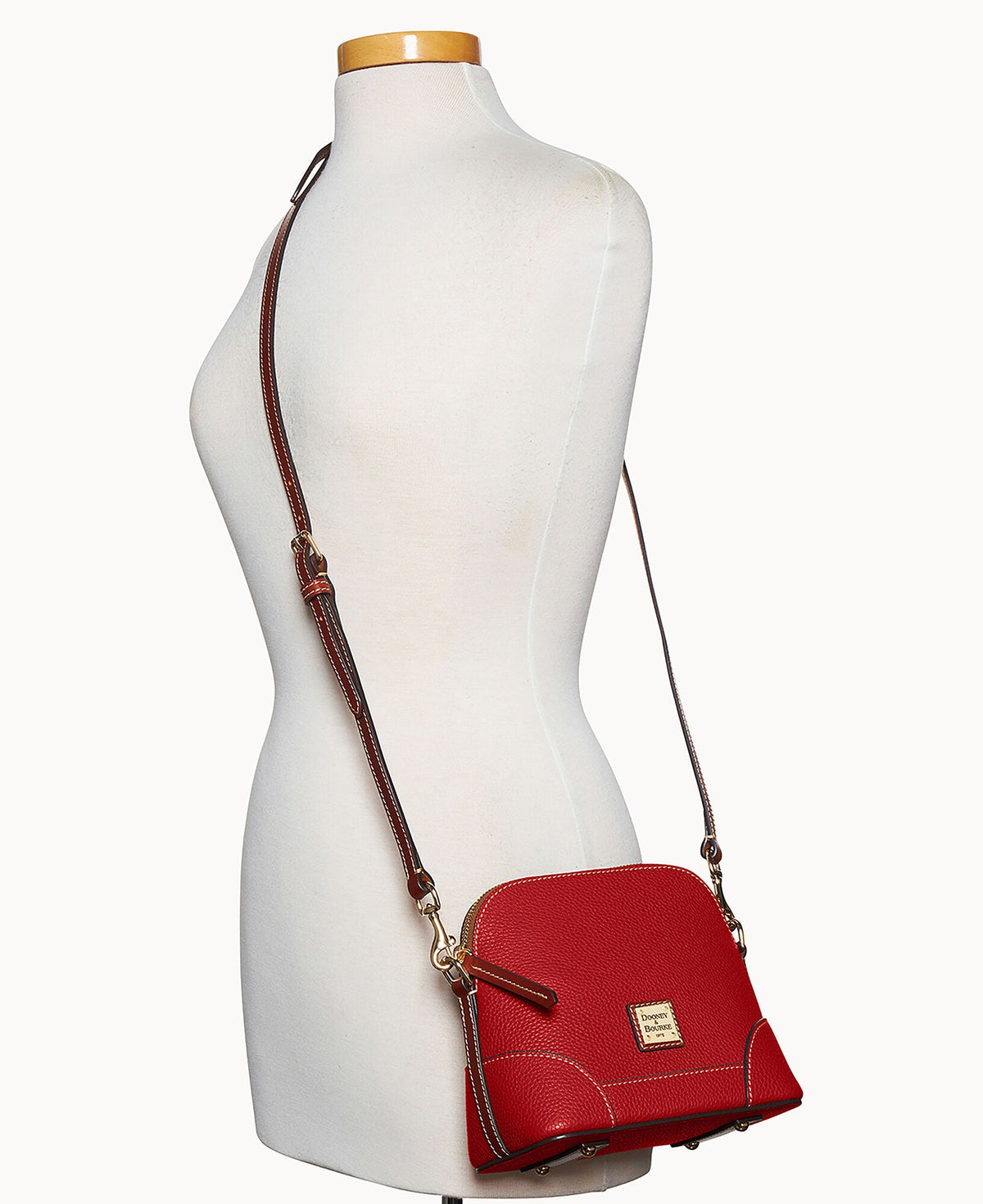 Pebble Grain Small Domed Crossbody