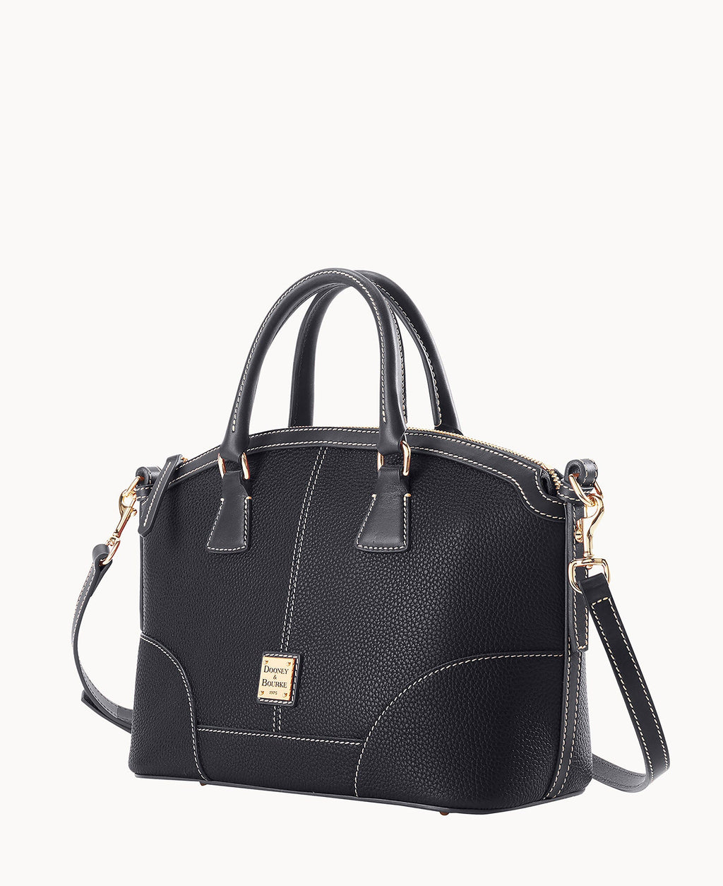 Pebble Grain Small Domed Satchel